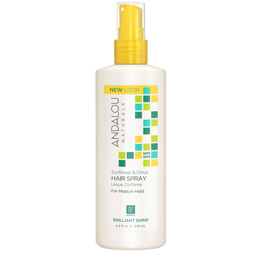 Andalou Naturals Sunflower & Citrus Brilliant Shine Hair Spray 8.2 Ounce