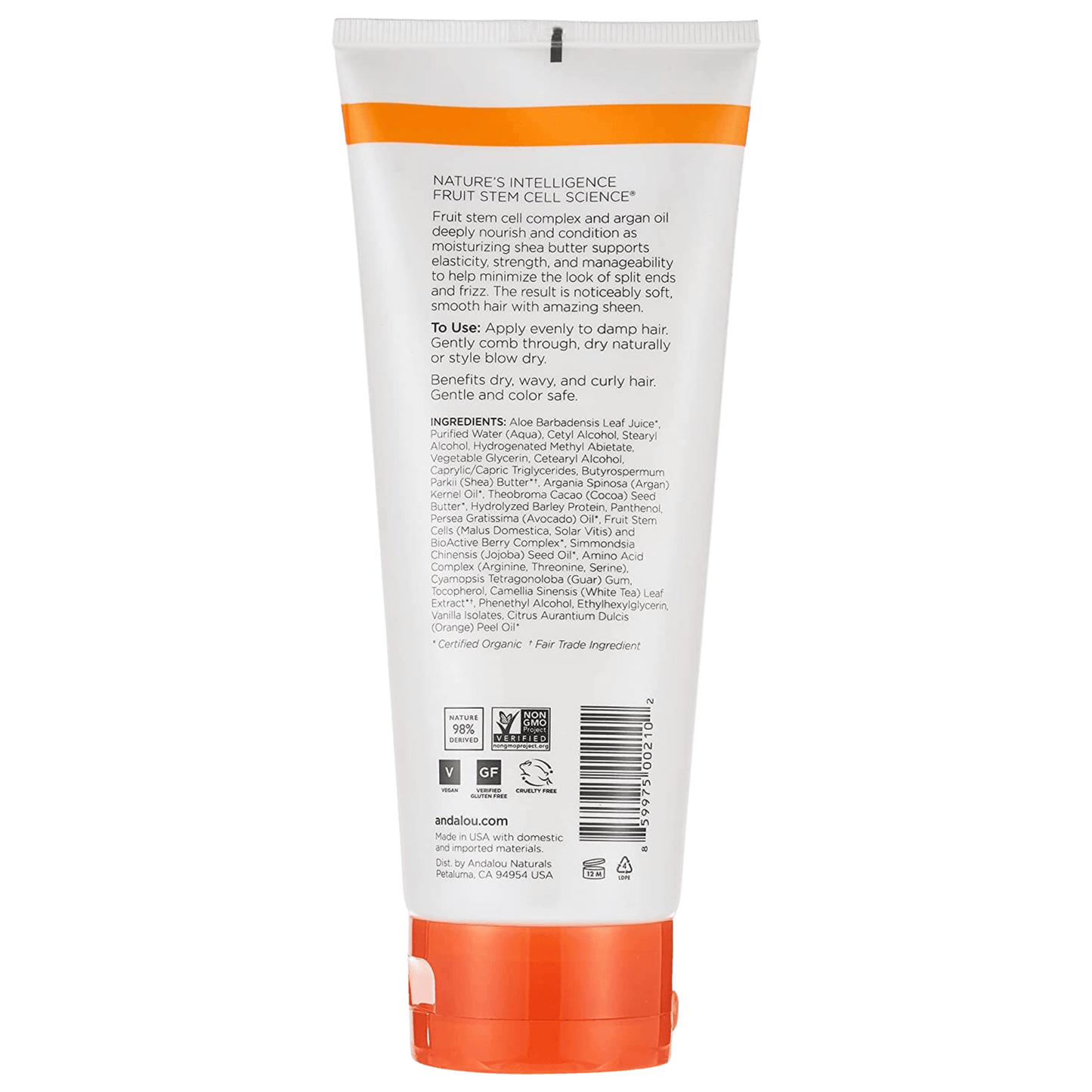 Andalou Naturals Styling Cream Argan Oil & Shea 6.8 Ounce